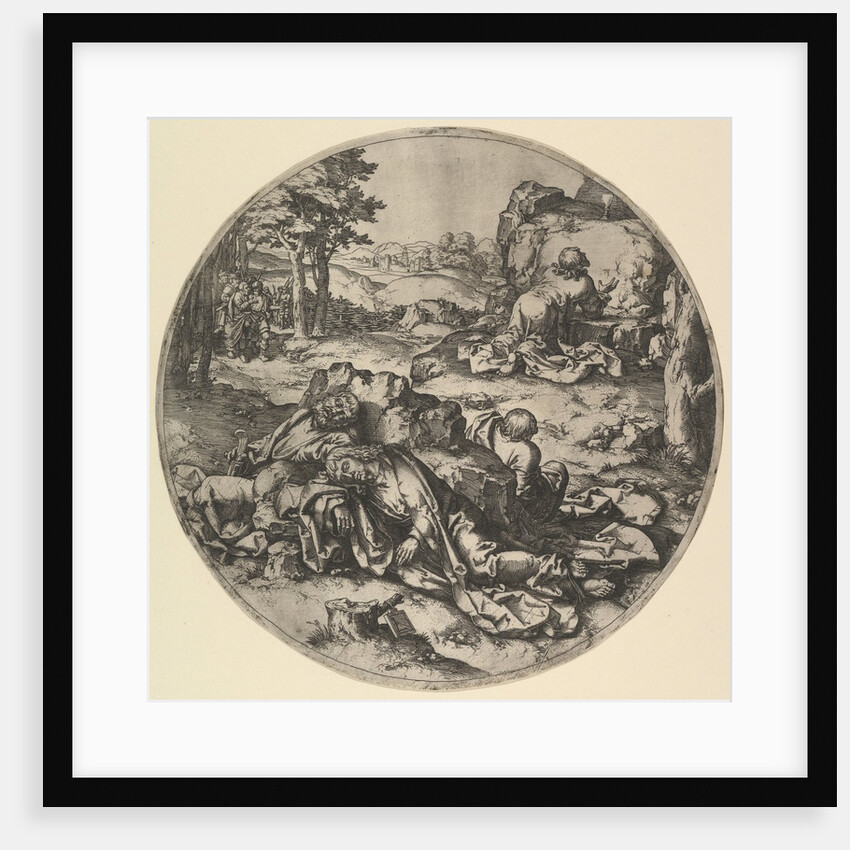 Christ in Gethsemane, 17th century by Claes Jansz Visscher