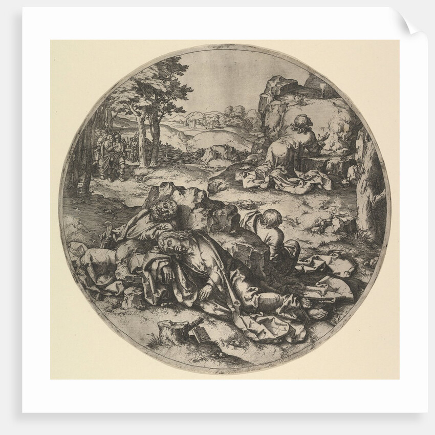 Christ in Gethsemane, 17th century by Claes Jansz Visscher