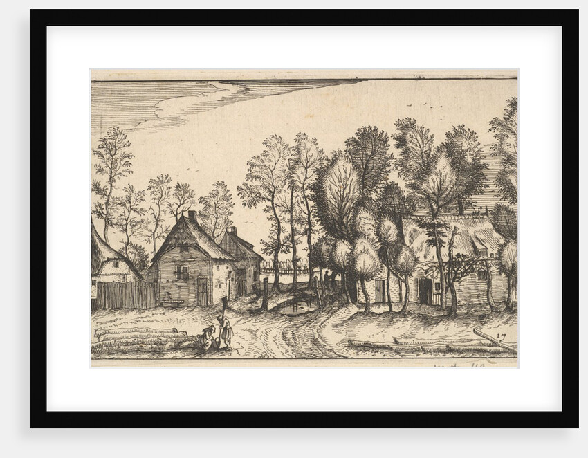 Landscape with Hewed Trees, plate17 from Regiunculae et Villae Aliquot Ducatus Brabant…, ca. 1610 by Claes Jansz Visscher