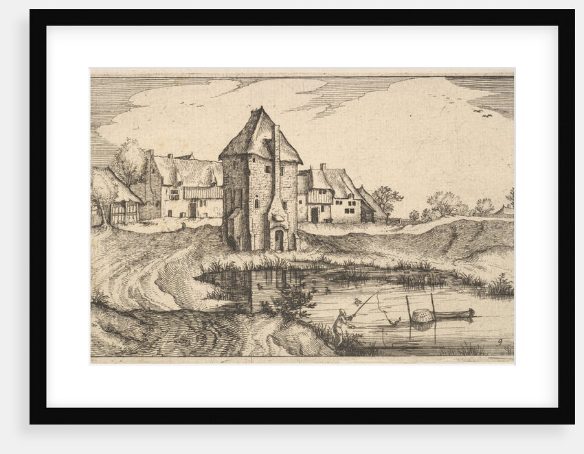 The Pond, plate 9 from Regiunculae et Villae Aliquot Ducatus Brabantiae, ca. 1610 by Claes Jansz Visscher