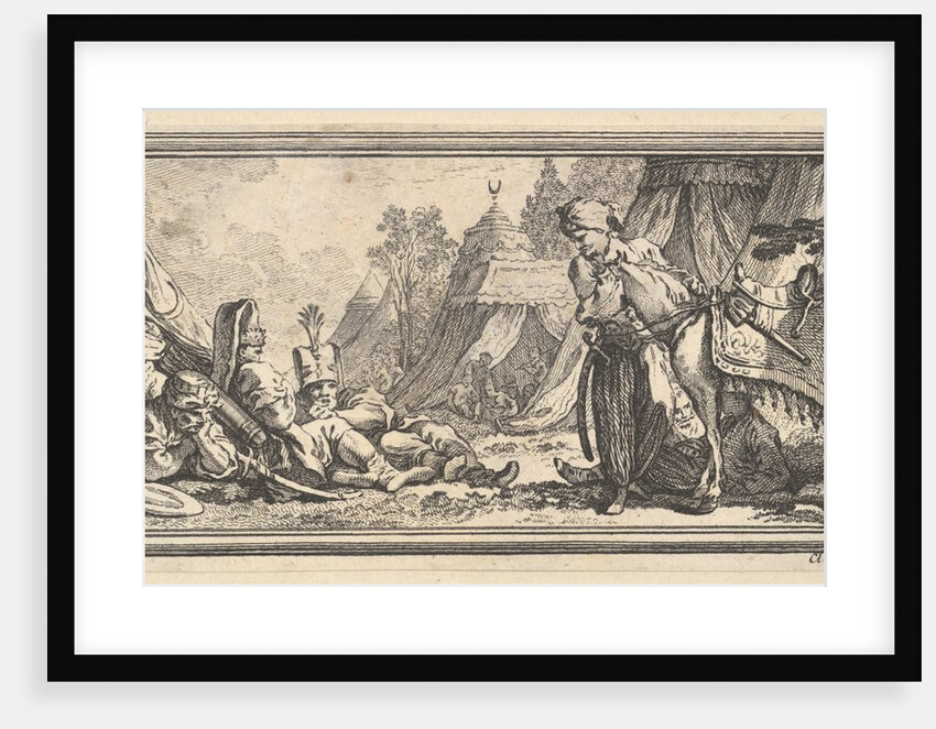 Turkish Soldiers Resting, 1746-47 by Claude Augustin Duflos le Jeune