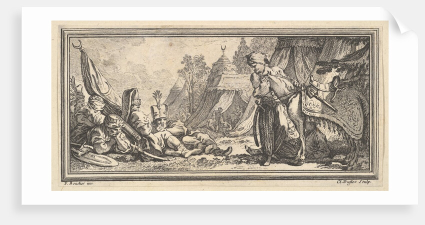 Turkish Soldiers Resting, 1746-47 by Claude Augustin Duflos le Jeune