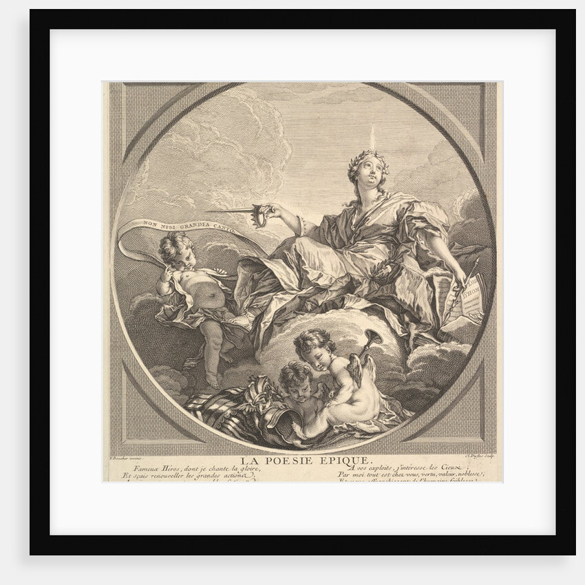 Epic Poetry, ca. 1741 by Claude Augustin Duflos le Jeune
