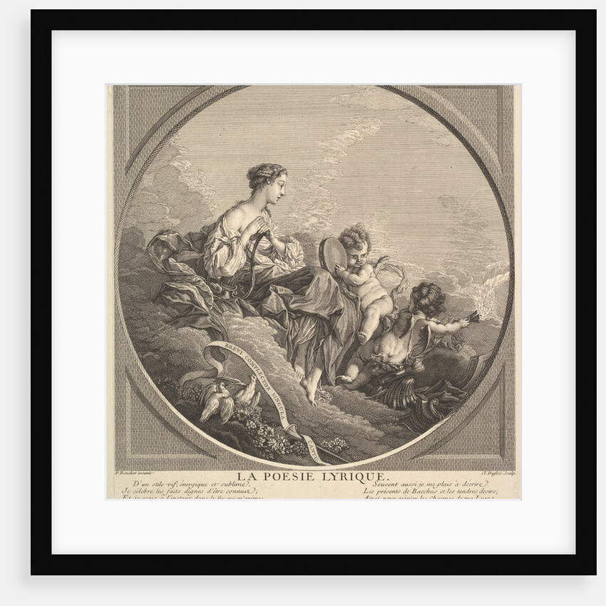 Lyrical Poetry, ca. 1741 by Claude Augustin Duflos le Jeune