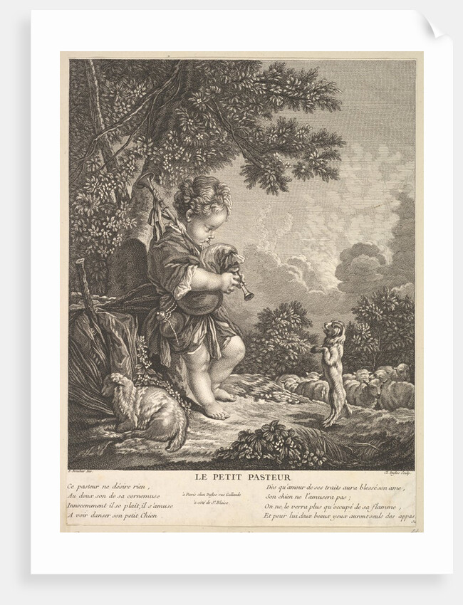 The Little Shepherd, ca. 1753 by Claude Augustin Duflos le Jeune