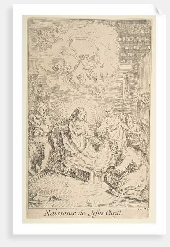 Nativity by Claude Gillot/Jacques Gabriel Huquier
