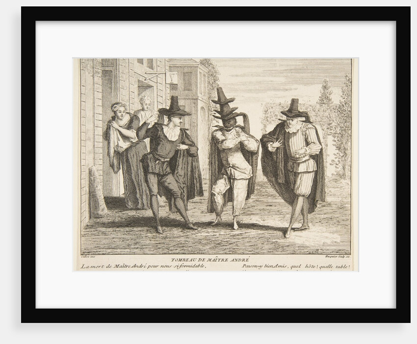 The Death of Maitre Andre by Claude Gillot/Jacques Gabriel Huquier