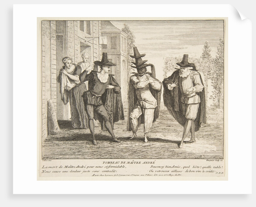 The Death of Maitre Andre by Claude Gillot/Jacques Gabriel Huquier