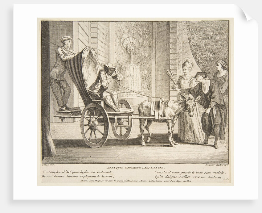 Harlequin, Emperor on the Moon by Claude Gillot/Jacques Gabriel Huquier