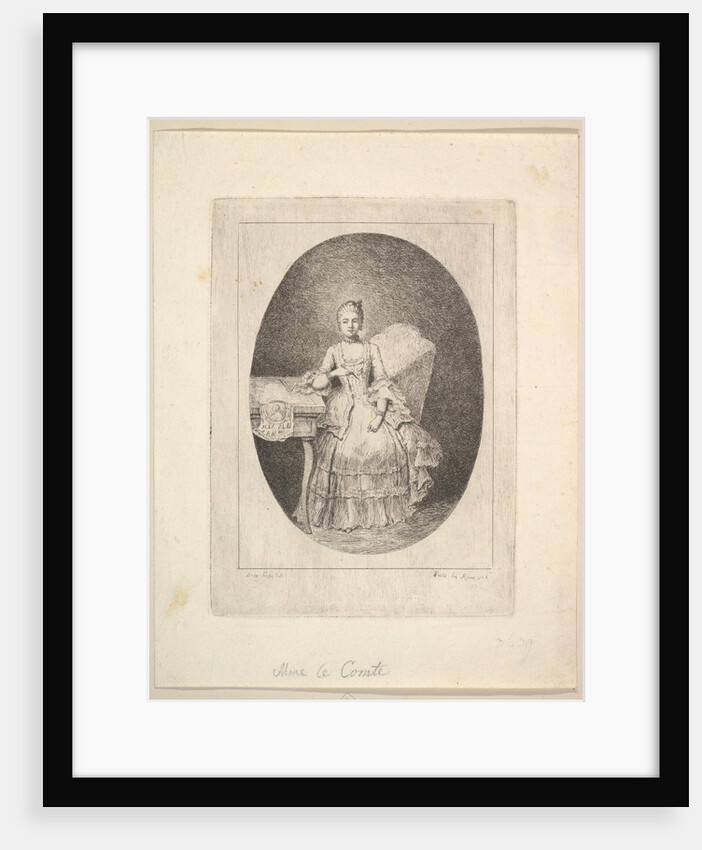 Portrait of Marguerite Le Comte, 1764 by Claude Henri Watelet