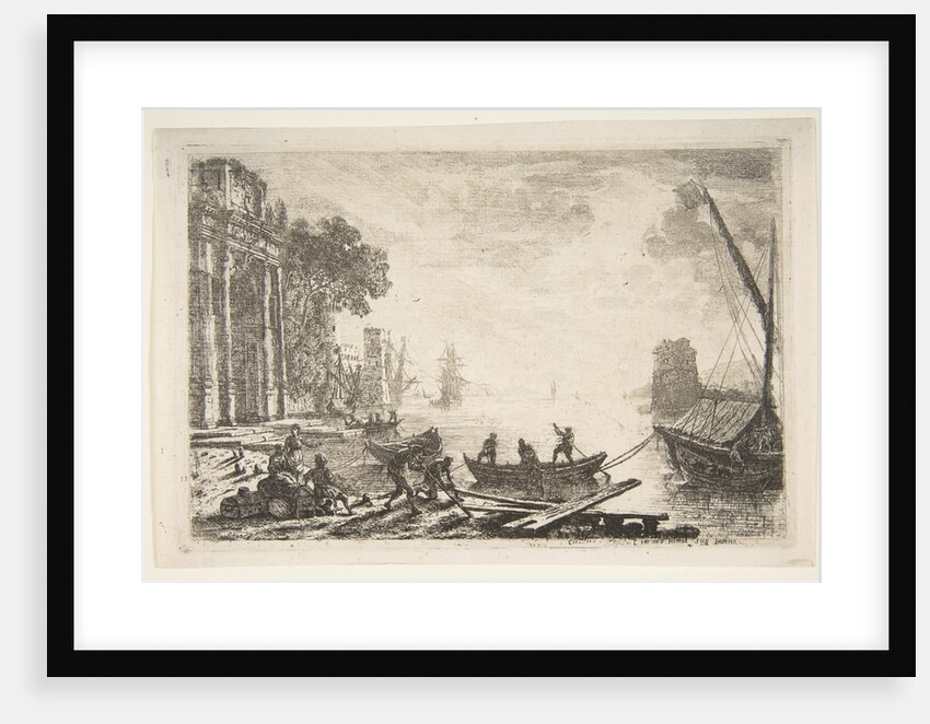 Harbor Scene with Rising Sun, 1634 by Claude Lorrain