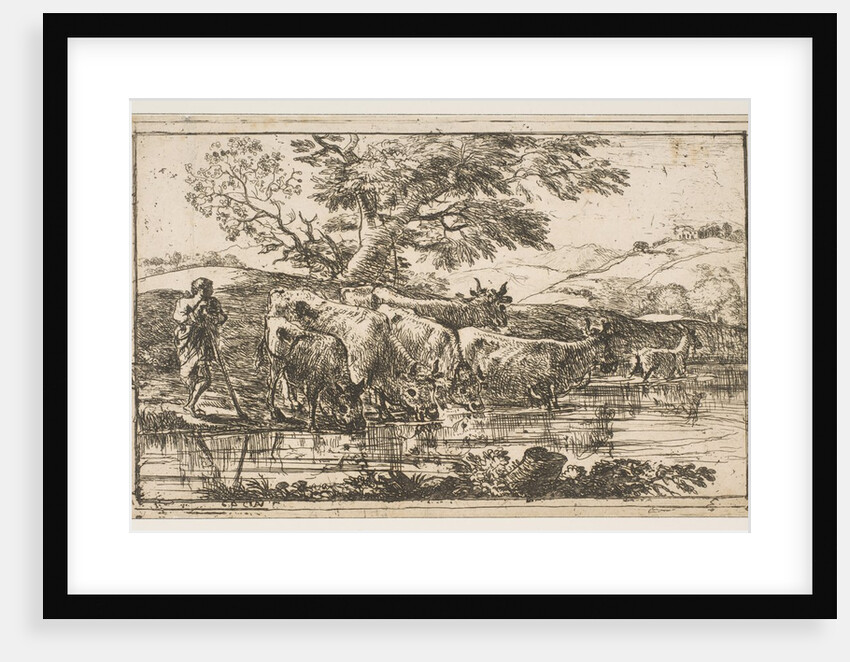 The Herd at the Watering Place, 1635 by Claude Lorrain