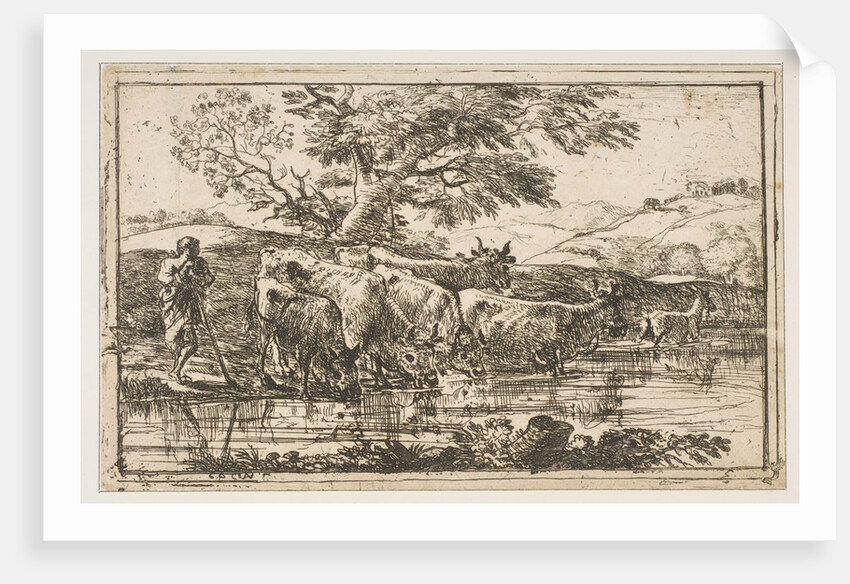 The Herd at the Watering Place, 1635 by Claude Lorrain