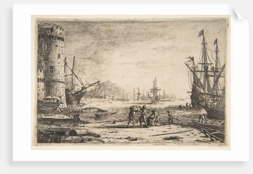 Harbour with a Large Tower, ca. 1641 by Claude Lorrain