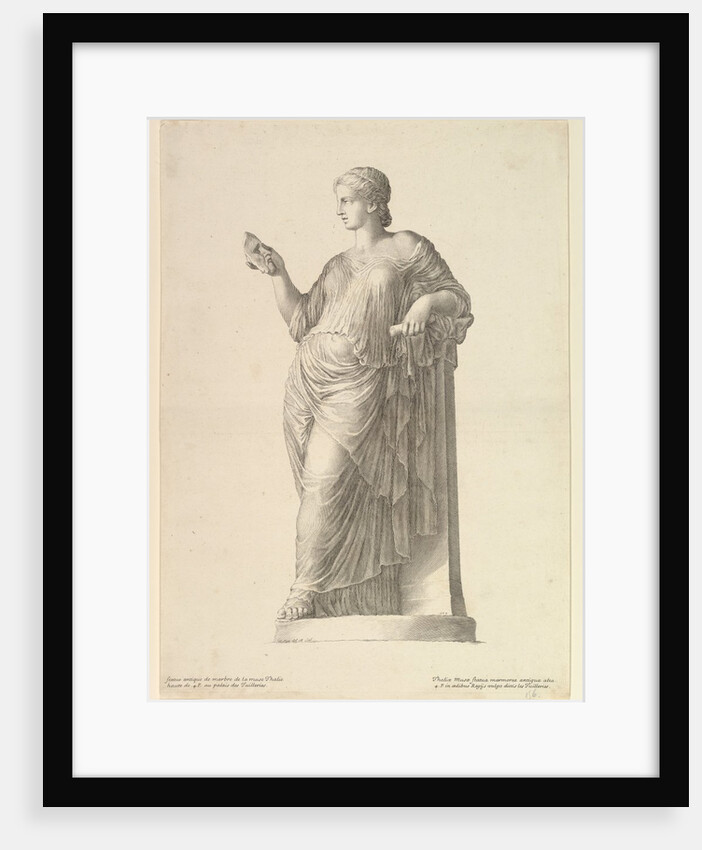 Ancient Statue of the Muse Thalia, 1669 by Claude Mellan
