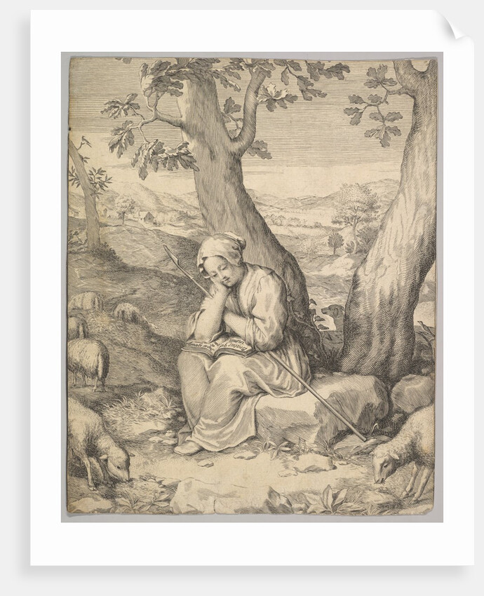 St. Genevieve by Claude Mellan