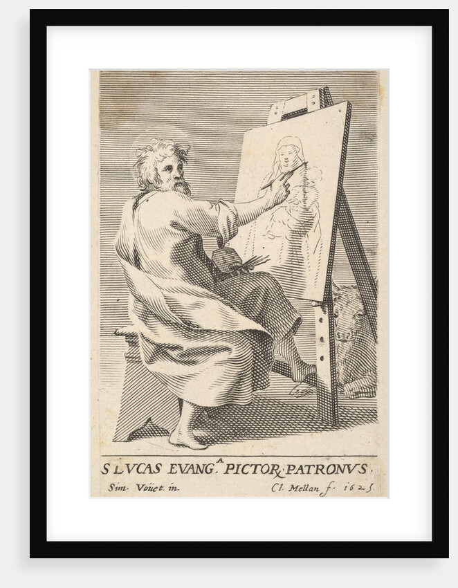 St. Luke Painting the Virgin, 1625 by Claude Mellan