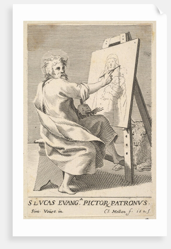 St. Luke Painting the Virgin, 1625 by Claude Mellan