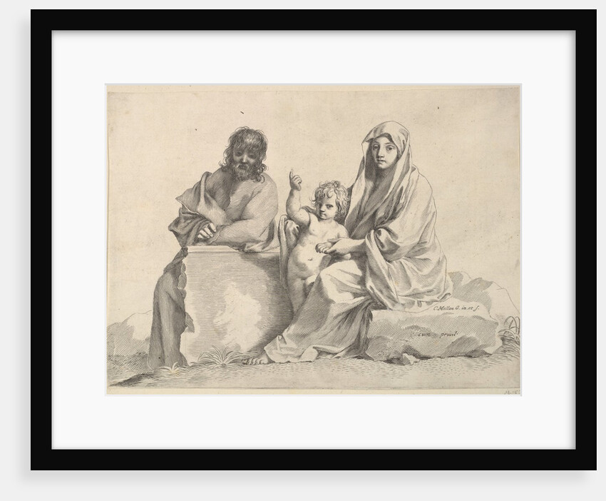 Holy Family by Claude Mellan