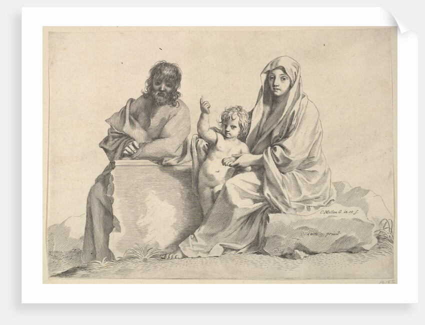 Holy Family by Claude Mellan