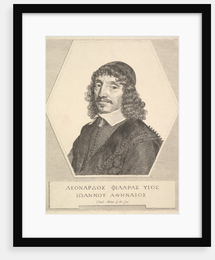 Portrait of Leonardos Philaras, 1651 by Claude Mellan