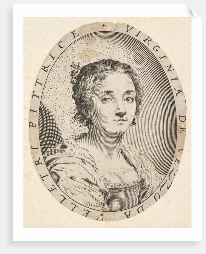 Virginia da Vezzo, Wife of Simon Vouet, 1626 by Claude Mellan