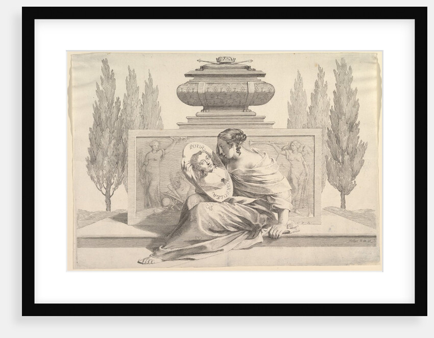 Allegory in Honor of Anne of Austria, ca. 1643 by Claude Mellan