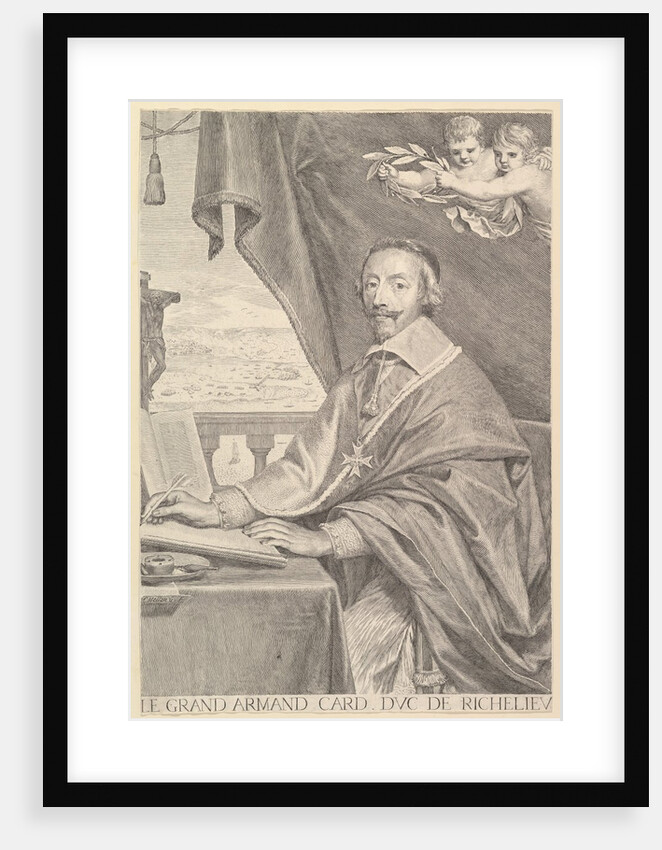 Portrait of Cardinal Richelieu, 1651 by Claude Mellan