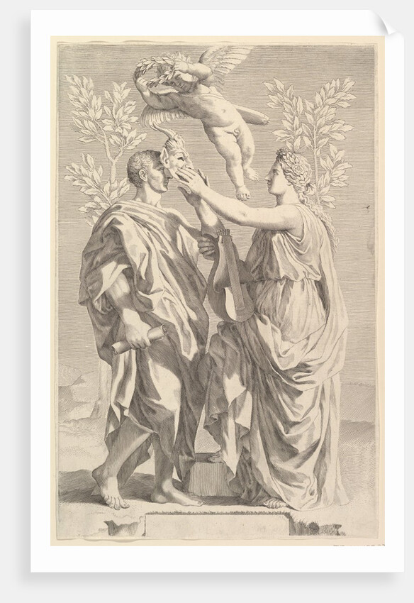 Frontispiece: Horace, Quinti Horatii Flacci Opera, 1642 by Claude Mellan