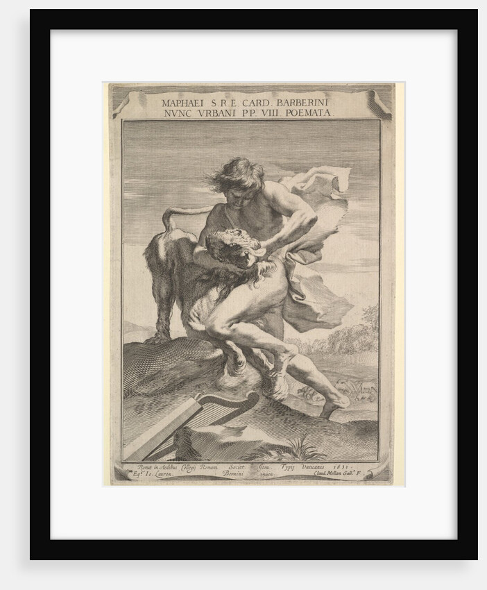 David Strangling the Lion, 1631 by Claude Mellan