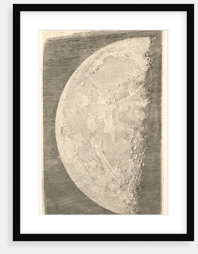 The Moon in its Final Quarter, 1635 by Claude Mellan