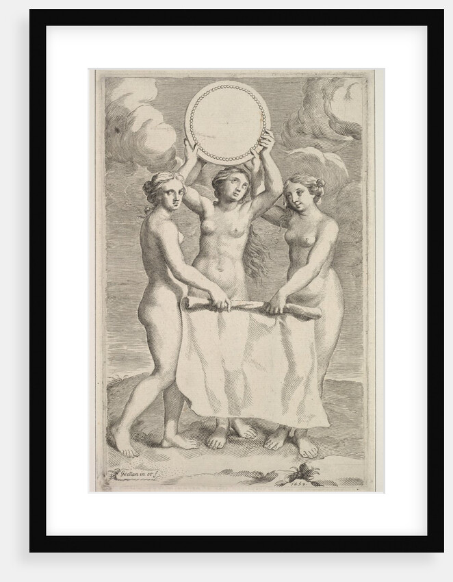 The Three Graces, 1659 by Claude Mellan