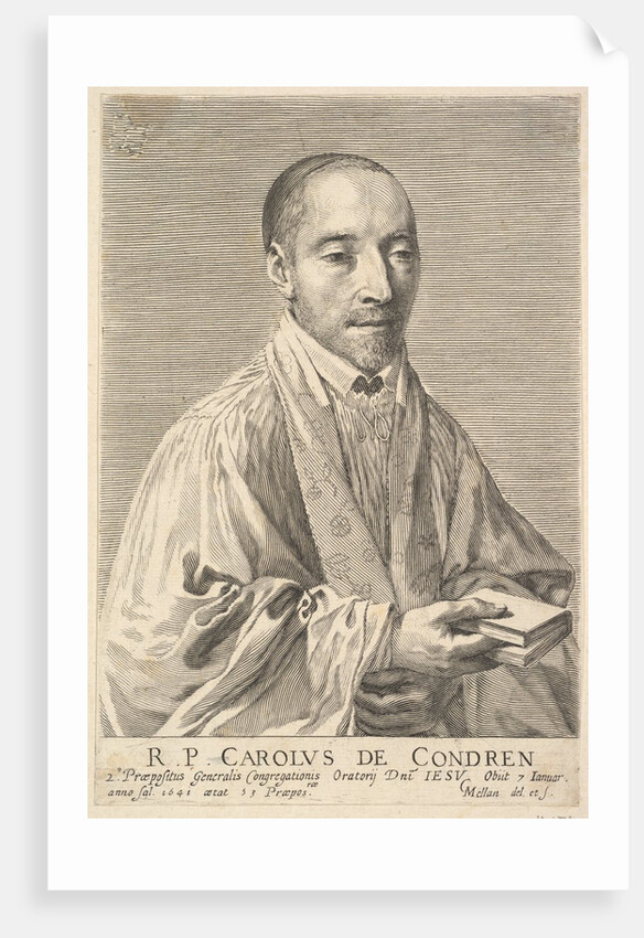 Le Père Charles de Condren by Claude Mellan