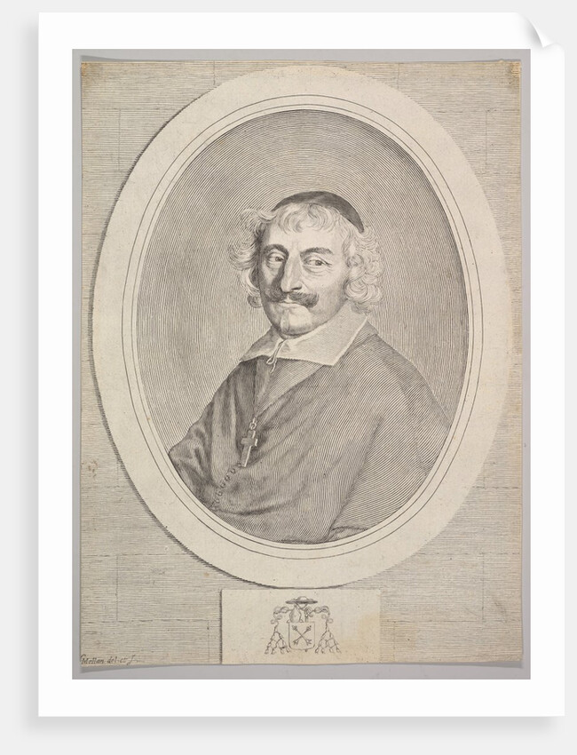 Alphonse III Delbène, Bishop of Orléans by Claude Mellan