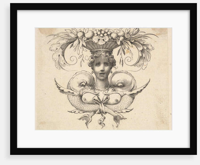 Tail-piece: Woman's Head by Claude Mellan