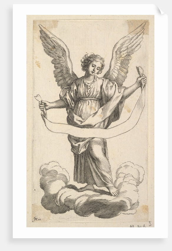 Angel with a Banderole by Claude Mellan