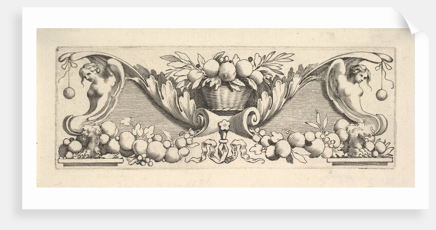 Headband: Basket of Fruit by Claude Mellan