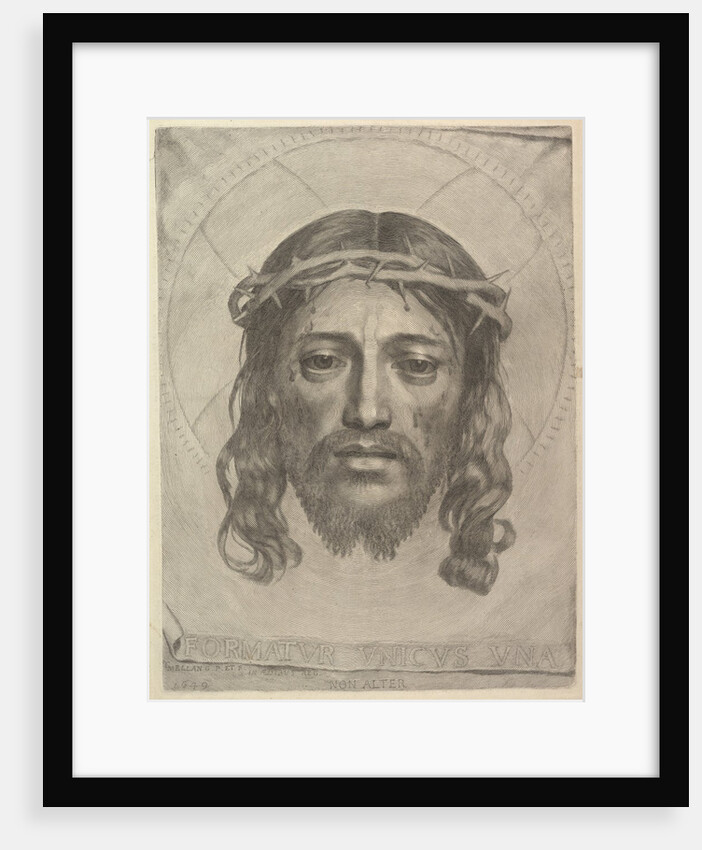 Face of Christ on St. Veronica's Cloth, 1649 by Claude Mellan