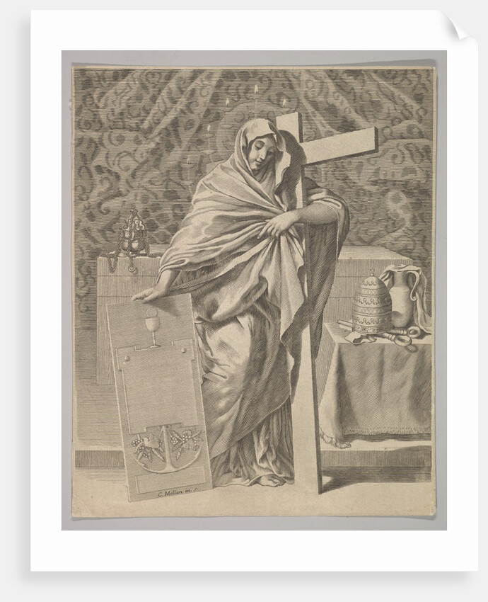 Personification of Faith, 1642 by Claude Mellan