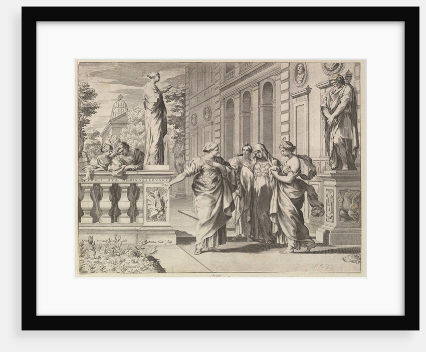 Allegory in Honor of the Roman College Founded by the Borghese Family, 1615-88 by Claude Mellan