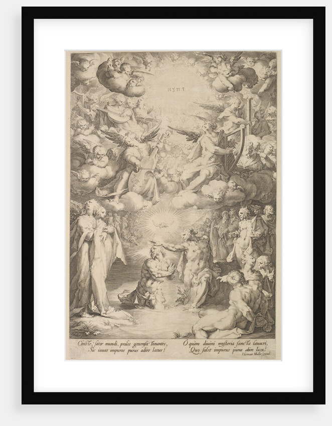 Baptism of Christ, ca. 1600 by Cornelis Cornelisz van Haarlem/Jan Muller