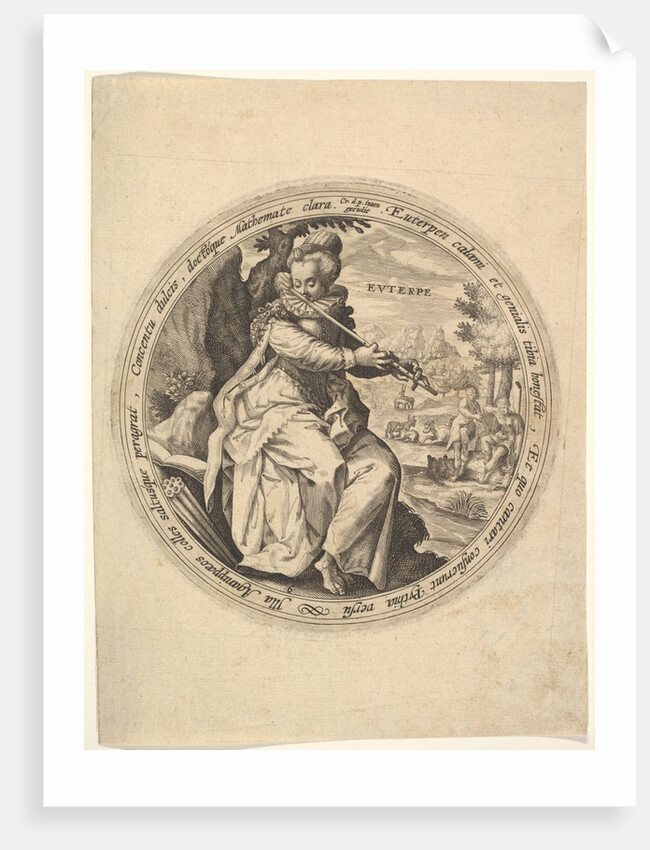 Euterpe, from The Muses by Crispijn de Passe I