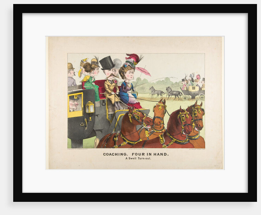 Coaching - Four in Hand - A Swell Turn-out, 1876 by Currier and Ives