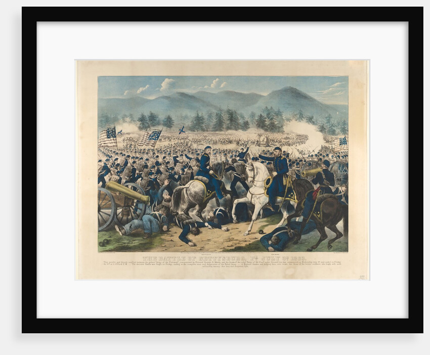 The Battle of Gettysburg, Pa., July 3rd, 1863, 1863 by Currier and Ives