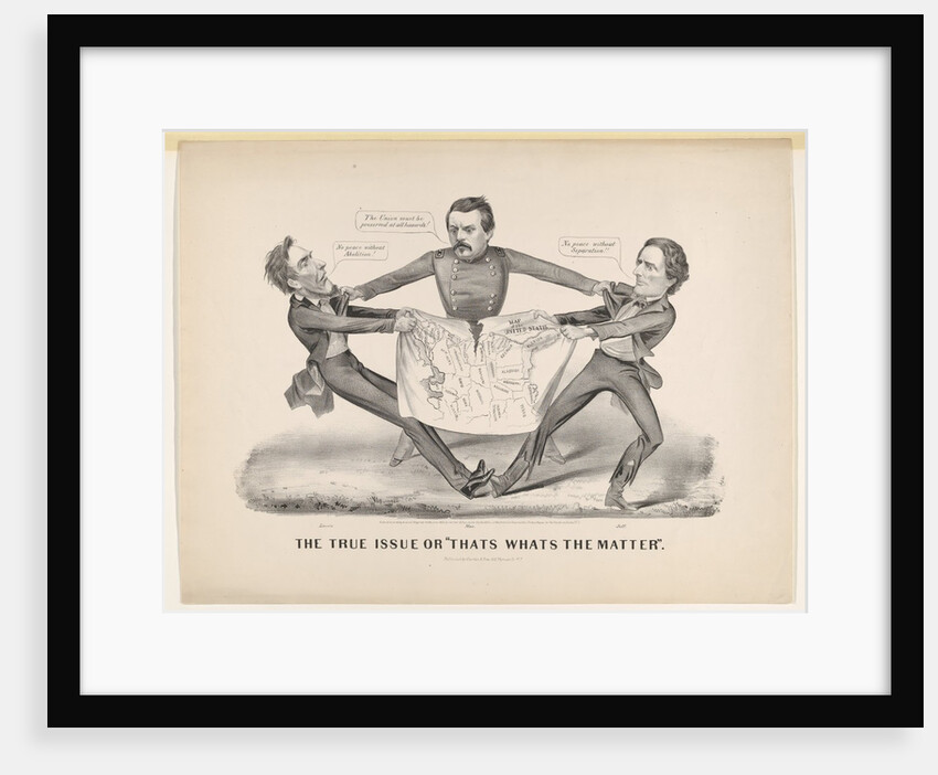 The True Issue or 'Thats Whats the Matter', 1864 by Currier and Ives