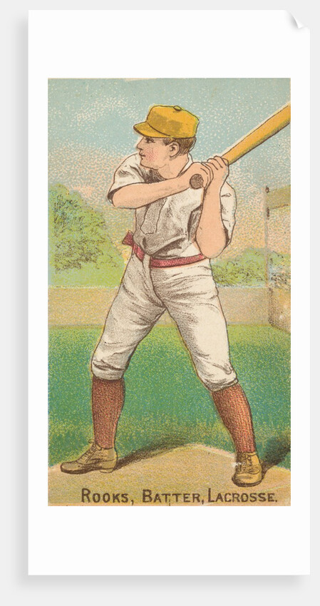 Rooks, Batter, Lacrosse, from the Gold Coin series for Gold Coin Chewing Tobacco, 1887 by D Buchner & Co