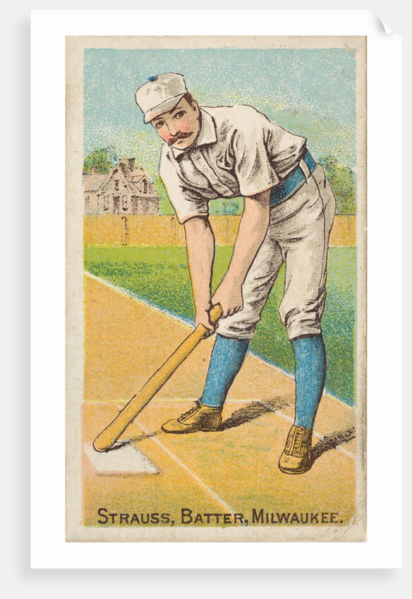 Strauss, Batter, Milwaukee, from the Gold Coin series for Gold Coin Chewing Tobacco, 1887 by D Buchner & Co