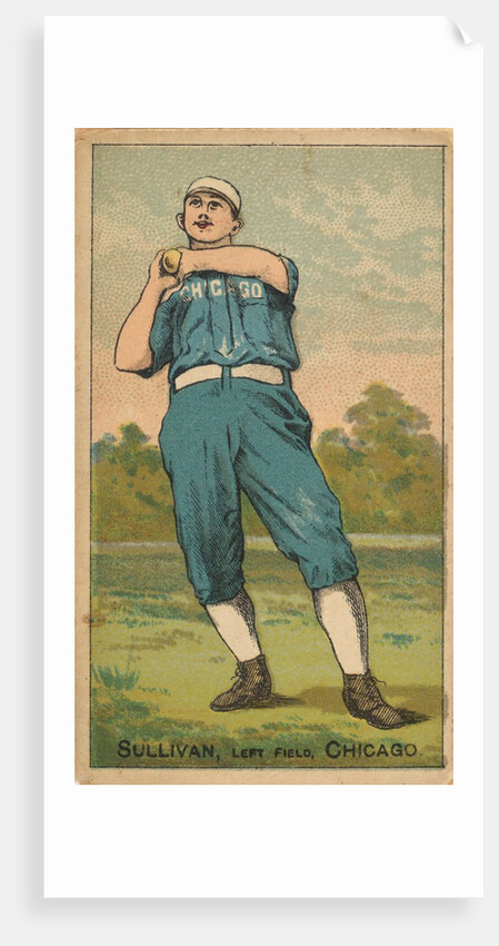 Sullivan, Left Field, Chicago, from the Gold Coin series for Gold Coin Chewing Toba…, 1887 by D Buchner & Co