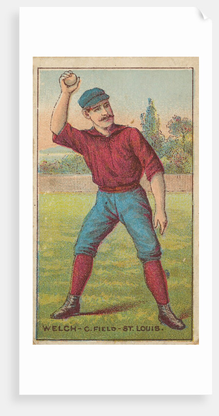 Welch, Center Field, St. Louis, from the 'Gold Coin' Tobacco Issue, 1887 by D Buchner & Co