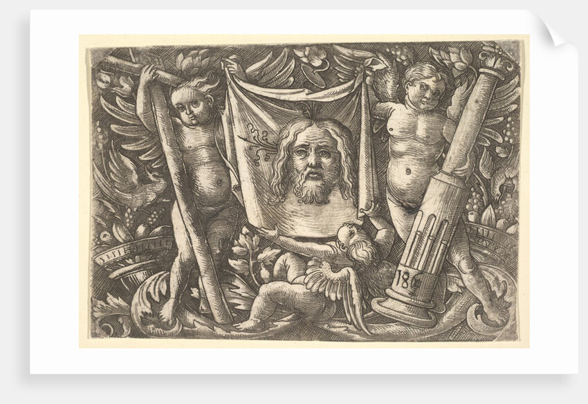 The Sudarium Held by Two Angels, ca. 1515 by Daniel Hopfer